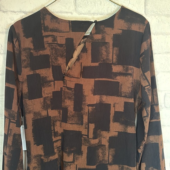 Moon River Printed Back Cut Out Midi Dress Size L NWT - Picture 8 of 13